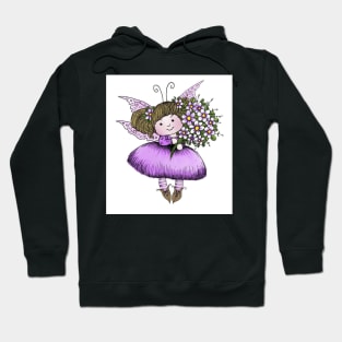 Little Pruple Flower Fairy Hoodie